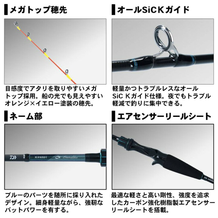 楽天市場】ダイワ(Daiwa) エメラルダス MX イカメタル N65ULB-S 