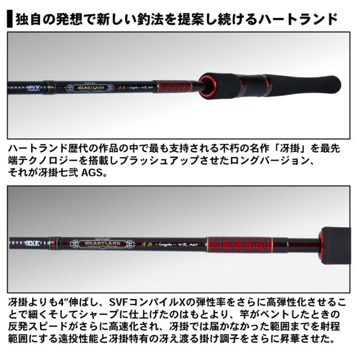 楽天市場】ダイワ(Daiwa) ハートランド HL721MLFS-SV AGS20 冴掛 七弐 