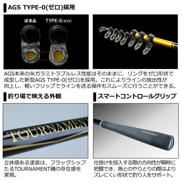 楽天市場】ダイワ(Daiwa) 20トーナメント磯AGS 1.5-53・R 【釣具 釣り 
