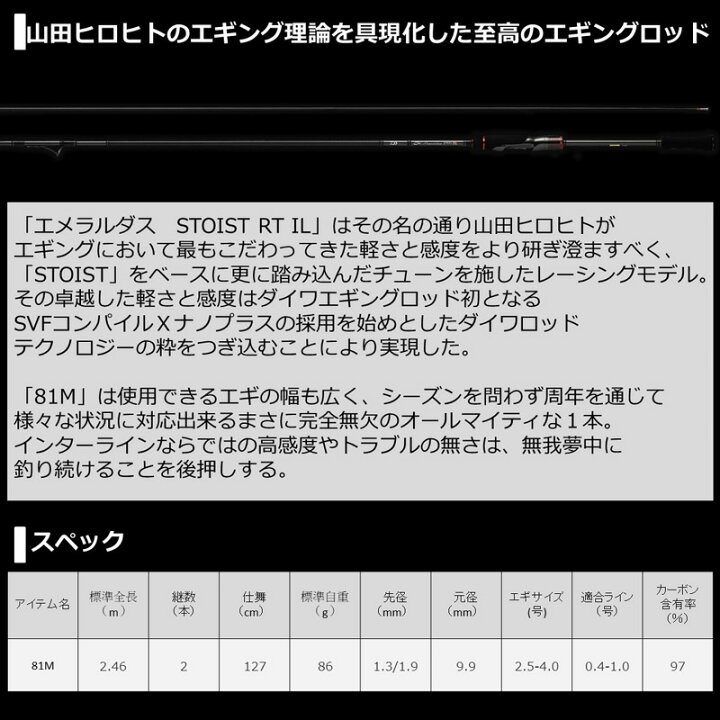 楽天市場】ダイワ(Daiwa) エメラルダス ストイスト RT IL（インター 