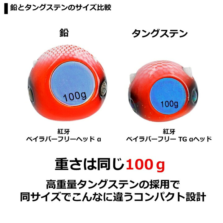 楽天市場 ダイワ Daiwa 紅牙ベイラバーフリーtg Aヘッド 45g ドチャート 楽天スーパーセール ３点お買上げでポイント１０倍 釣具 釣り具 釣具のfto