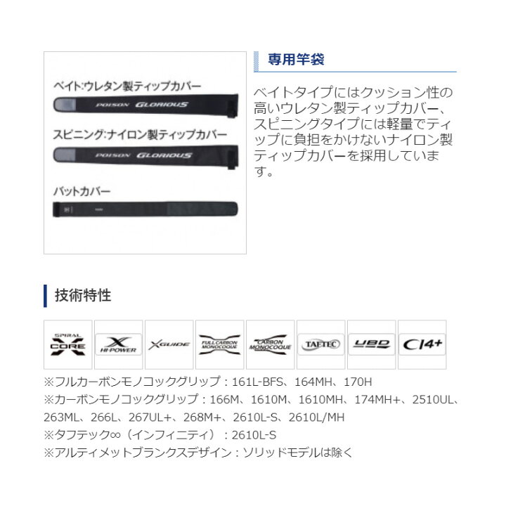 楽天市場】シマノ(Shimano) 21 ポイズングロリアス 267UL+ / バス 