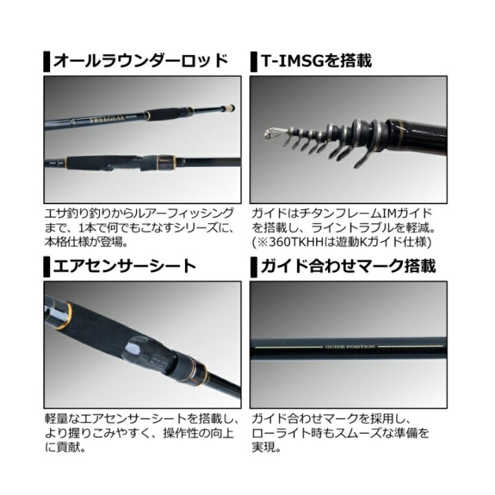 楽天市場】ダイワ(Daiwa) フリーギア MX 360TKHH 【釣具 釣り具 