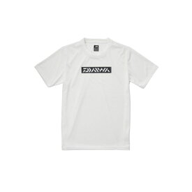 DE-8621 ショートスリーブボックスロゴTシャツ ホワイト 120　【釣具　釣り具】