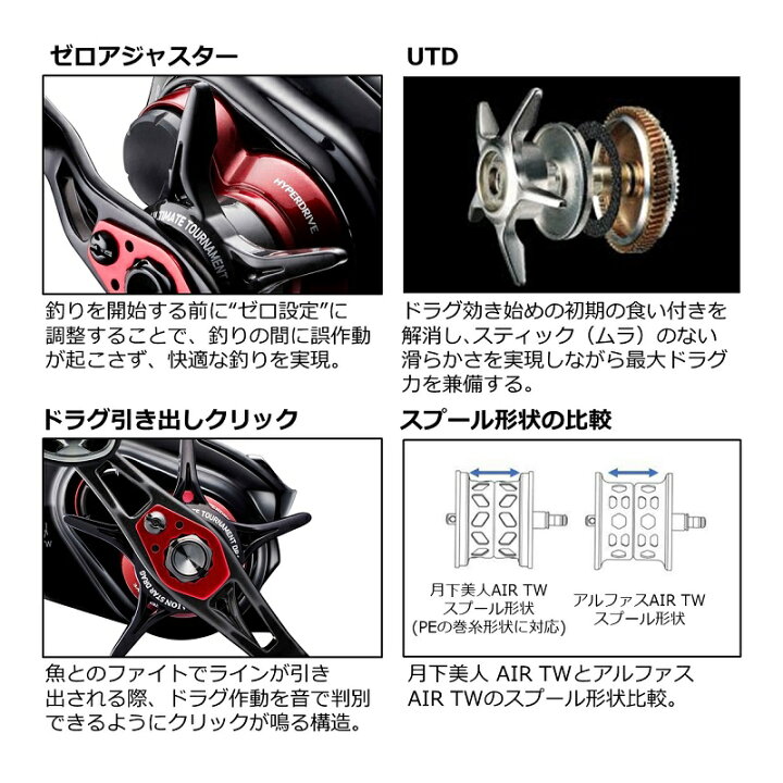 楽天市場】ダイワ(Daiwa) 月下美人AIR TW8.5L PE SPECIAL / ソルト 