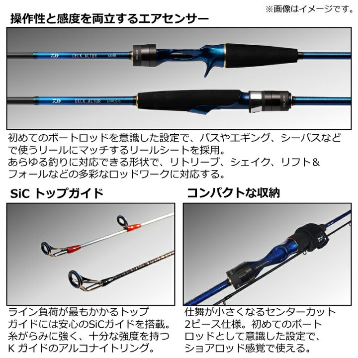 楽天市場】ダイワ(Daiwa) デッキアクター 73MHS 【釣具 釣り具 