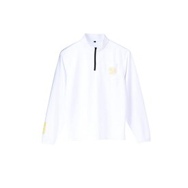 サンライン(Sunline)　SUW-04203CW 獅子ジップシャツ(長袖) S ホワイト　【釣具　釣り具】
