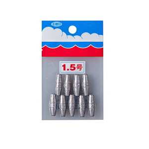 第一精工 パックオモリ (小袋入) 長型 1.5号 1.5号 【釣具 釣り具】