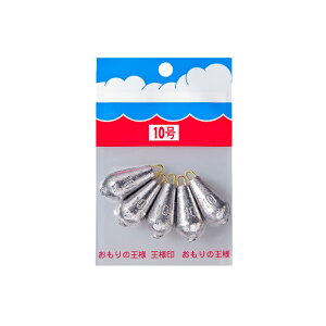 第一精工 パックオモリ (小袋入) ナス型 10号 【釣具 釣り具】