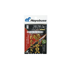 ハヤブサ C216 瞬貫わかさぎ 秋田キツネ型 5本鈎 0.8-0.2 【釣具 釣り具】