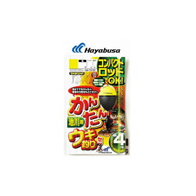 ハヤブサ　CA140 コンパクトロッド カンタンウキ釣りセット 池川用 S　【釣具　釣り具】