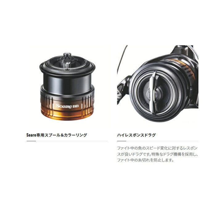 楽天市場 予約受付中 シマノ Shimano 22ソアレbb C00sshg スピニングリール メバル メバリング アジング 22年12月発売予定 釣具 釣り具 釣具のfto