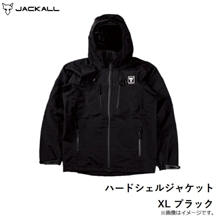 楽天市場】ジャッカル ハードシェルジャケット XL ブラック 【釣具 