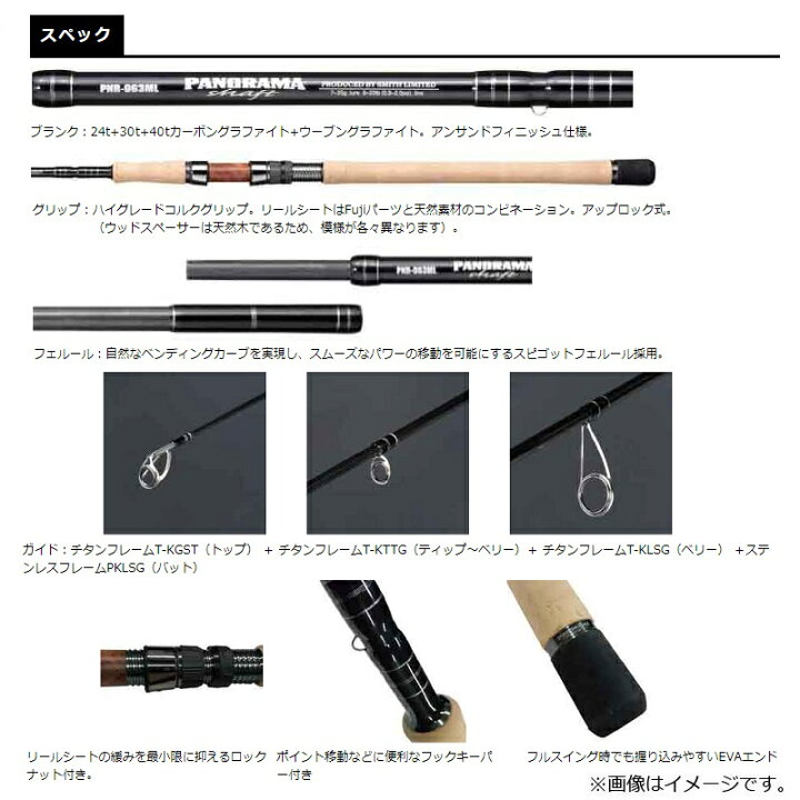 楽天市場】スミス パノラマシャフト PNR-963ML : 釣具のFTO