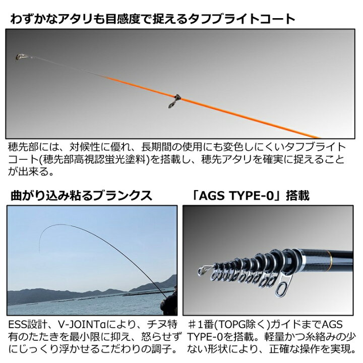 楽天市場】ダイワ 銀狼唯牙 AGS BIGONE 53 / 磯竿 クロダイ チヌ 