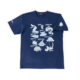 がまかつ　GM3678 Tシャツ(深海生物) S ネイビー　【釣具　釣り具】