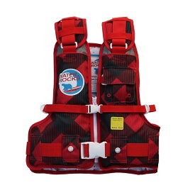 オレンジブルー　WRLV-3145 ライフベストKids30kg POP レッドチェック　【釣具　釣り具】
