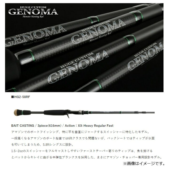 楽天市場】デプス ヒュージカスタム ジェノマ (GENOMA) HG2-58RF 