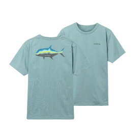 シマノ　SH-005W グラフィック 速乾 Tシャツ XS ブルーグレー　【釣具　釣り具】