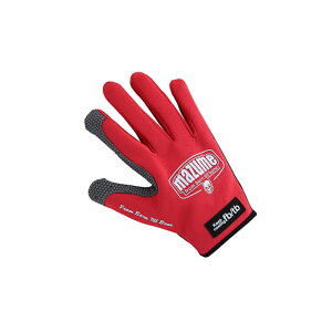 オレンジブルー MZGL-S715 mazume ライトグローブ(5本指付キ) M レッド 【釣具 釣り具】