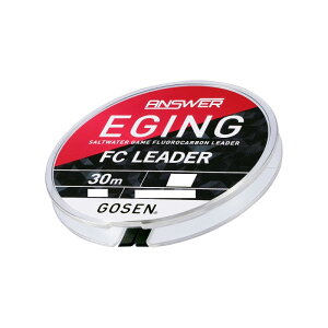 ゴーセン GEAFN03175 アンサー エギング FCリーダー 30m 1.75号 ナチュラル 【釣具 釣り具】