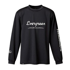 エバーグリーン　ドライロングTシャツ Fタイプ L ブラック