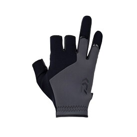 ダイワ　ダイワ　DG-6223W 防寒ライトグリップグローブ 3本カット ガンメタル L【在庫限り特価】【秋冬物衣料大処分】　釣り