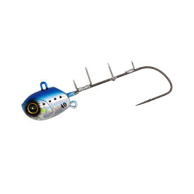 ハヤブサ　SW415 瞬貫船太刀魚テンヤ誘い速掛 フッ素フック 40 4 メタリックイワシ