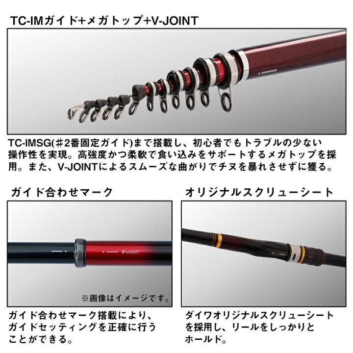楽天市場】ダイワ 銀狼 1-45・K / 磯 波止 竿 チヌ ギンロウ : 釣具のFTO