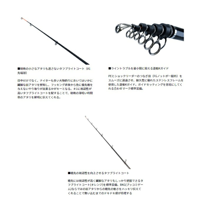 楽天市場】ダイワ バトルゲーム ブッコミゲーム T ML480 / BKG 