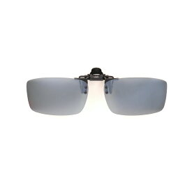 LSDデザイン　クリップサングラス Type2 ライトグレーフラッシュミラー