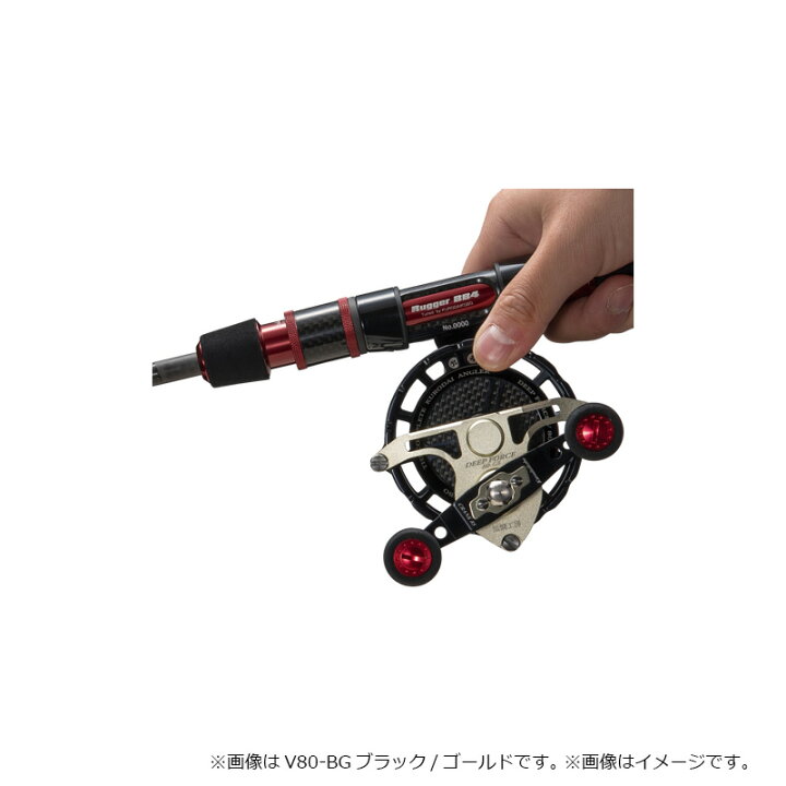 楽天市場】黒鯛工房 カセ筏師 DEEP FORCE V80-RT (右) レッド/チタン 