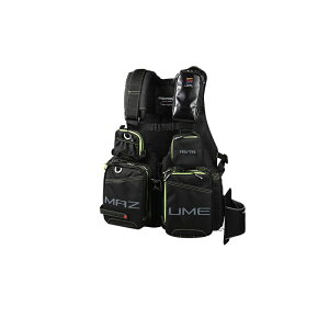 オレンジブルー MZLJ-705 mazume タイドマニアライフジャケット ブラック ×ライム F【在庫限り特価】【秋冬物衣料大処分】