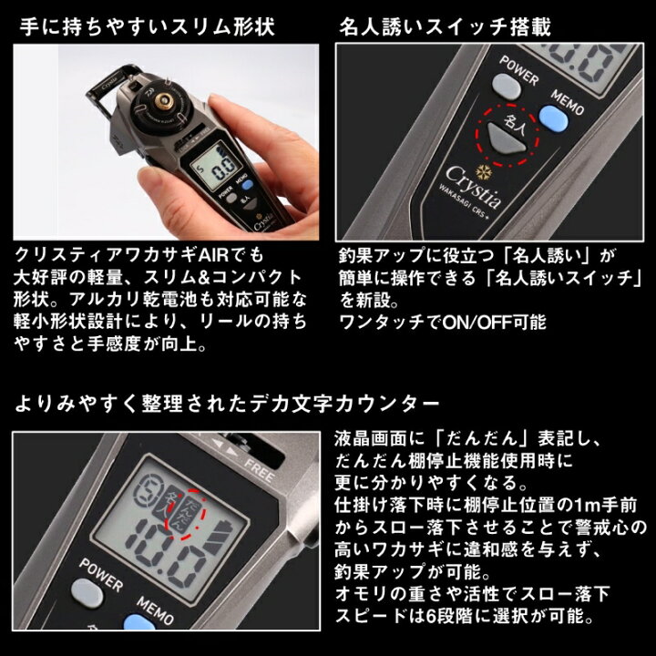 楽天市場】ダイワ クリスティア ワカサギ CRS+ レッド : 釣具のFTO