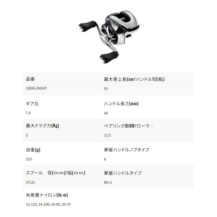 楽天市場】シマノ 25アンタレス 100XG RIGHT / ベイト リール 右巻 