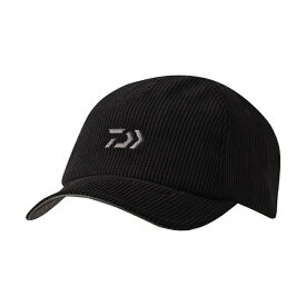 ダイワ　DC-4125W コーデュロイキャップ ブラック フリー【釣り　防寒キャップ　防寒帽子】