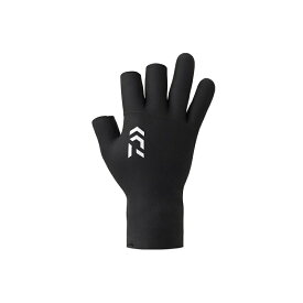 ダイワ　DG-2125W クロロプレングローブ 3本カット ブラック 2XL【釣り　防寒グローブ　防寒手袋】