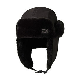 ダイワ　DC-4225W パイロットキャップ ブラック フリー【釣り　防寒キャップ　防寒帽子】