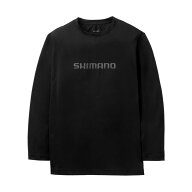 シマノ　SH-022Z ドライロゴTシャツ ロングスリーブ L ブラック