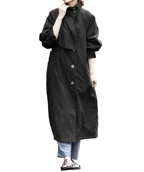 楽天市場】【17%OFFクーポン☆】スタンドカラーロングコート 
