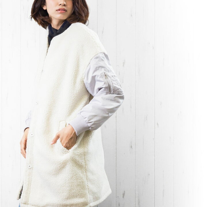 楽天市場】【20%OFFクーポン☆】モッズコート ロングブルゾン ボア 