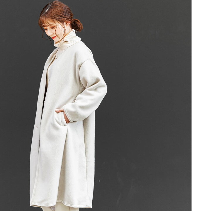 楽天市場】【17%OFFクーポン☆】裏ボアボンディングフリースコート 