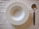 白い食器　シンプル　スープボウル 22cm　人気スープ皿　お家カフェ　スープカップ　インスタグラム【SALE/fucca　カフェ　レストラン　インスタグラマー】