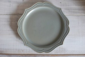 【fucca】classique クラシークシリーズ ラウンド23cmプレート 丸皿 グレー 大 人気食器 美濃焼 インスタグラム テーブルウエア 大皿 メイン皿 パスタ皿 カレー皿 ワンプレート おかず皿