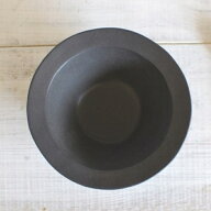 【fucca】repas ルパ黒土シリーズ　リムボウル　小　15cm　ブラックマット　黒土リムボウル　サラダボウ…