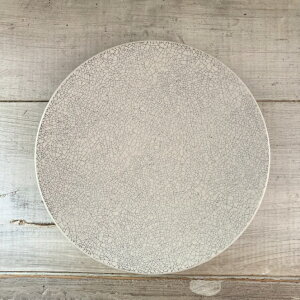 新商品 monotoneシリーズ モノトーンクラックプレート 23cm  Mサイズ ホワイトクラック  洋食器 和食器 美濃焼 メインプレート ディナープレート パスタ皿 カレー皿 カフェ レストラン