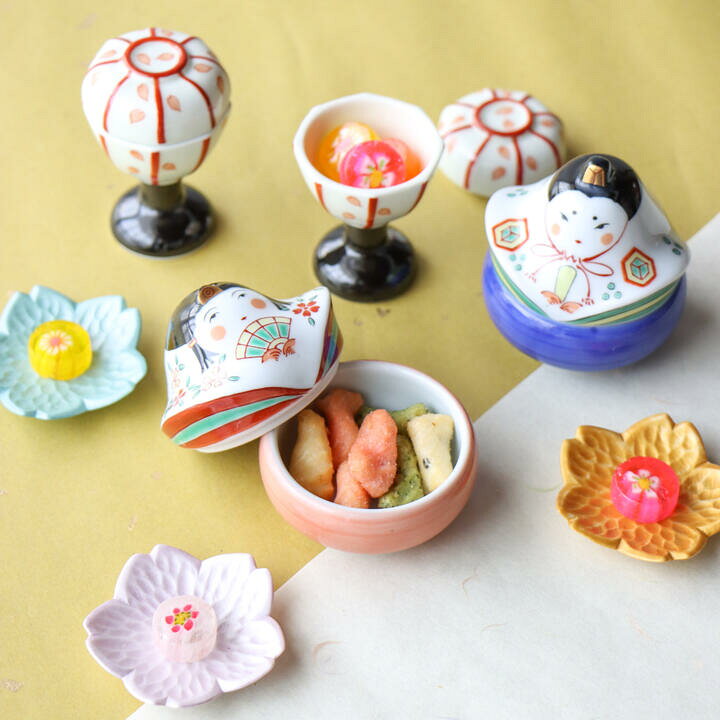 楽天市場】ひな祭り 器 有田焼 錦お雛様 ぼんぼり セット 食器 和食器 