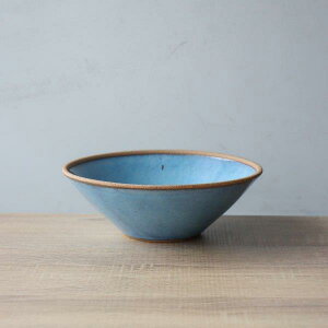 波佐見焼 テラコッタ BLUE 反り ボウル Lサイズ 煮物鉢 大鉢 どんぶり おしゃれ かわいい レストラン カフェ 器 盛り皿 和食器 陶器 ギフト プレゼント
