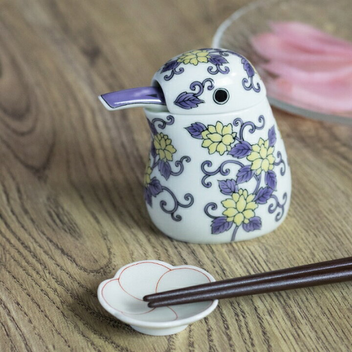 楽天市場 有田焼 カワセミ 紫 醤油さし 小 液だれしない 陶磁器 かわいい ギフト 食卓雑貨 有田焼 山忠