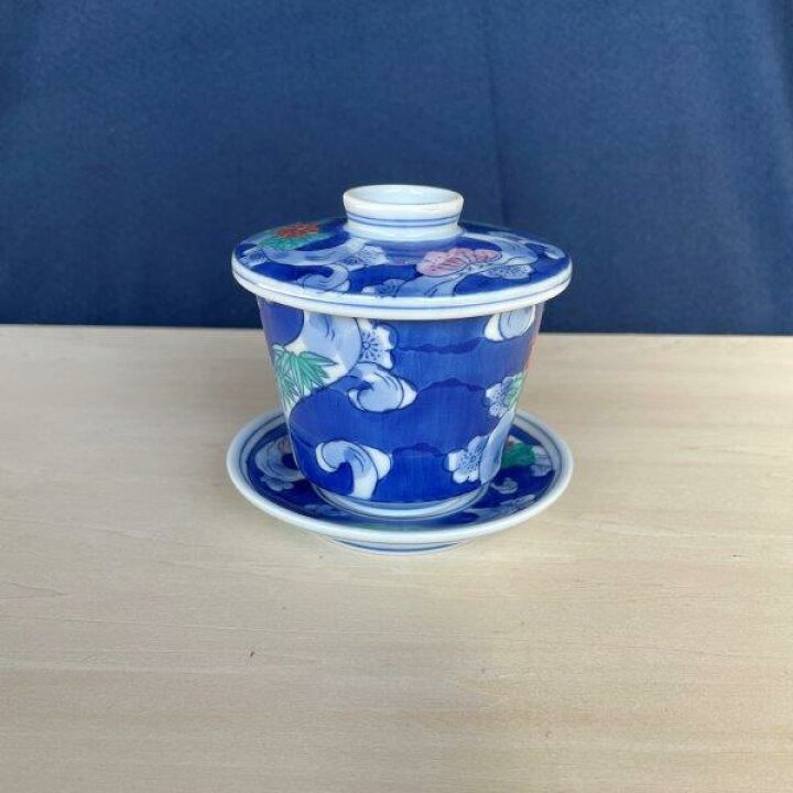 楽天市場】有田焼 アウトレット 蒸碗 むし碗 蒸し碗 手描き 波 牡丹 青 